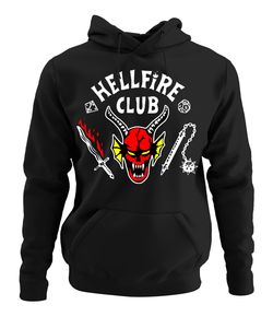 Hellfire Club - Stranger Things Hawkings Kapuzenpullover Hoodie, Schwarz, L, Vorne