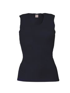 wobera Angora Damen-Unterhemd ohne Arm oder Tanktop oder Tanktop und 50% Angora, 30% Schurwolle und 20% Polyamid (Gr. XL, Farbe: Marine)