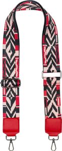 styleBREAKER Breiter Taschen Schulterriemen verstellbar mit buntem Azteken Muster, Wechsel Taschengurt, Karabiner, Unisex 02013025