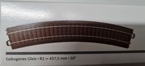 24230 Gleis Geb.r437,5 Mm,30 Gr.