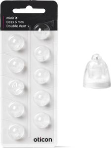 Oticon miniFit basový hrot, 6 mm, dvojitý otvor