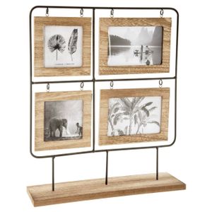 Dřevěný rámeček na 4 fotky 42 x 36 cm
