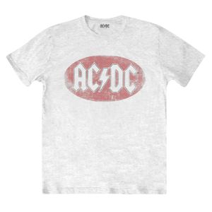 AC/DC - T-Shirt Logo für Herren/Damen Unisex RO1794 (L) (Weiß)