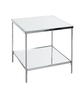 HAKU Möbel Beistelltisch, chrom - Maße: B 45 cm x H 46 cm x T 45 cm; 54257