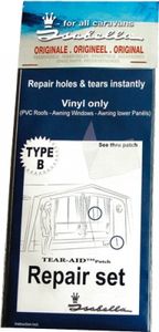 PVC Solution Tape 28 x 7,6 cm - Spezialklebeband selbstklebend - Wasserbetten, Planen, Zelte, Pool, Flicken, Flickzeug, Reparaturset