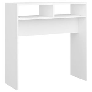 vidaXL Konzolový stôl biely 78x30x80 cm z umelého dreva