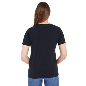 TOMMY HILFIGER T-shirt Damen Textil Blau SF18676 - Größe: S