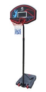 L.A. Sports Basketballkorb Ständer höhenverstellbar Ringhöhe 205-260cm