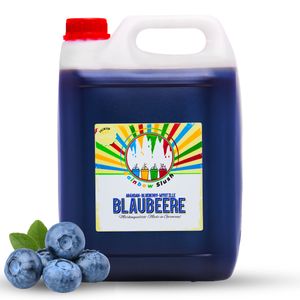 Rainbow Slush Sirup 5L AZO FREI | Blaubeere | Konzentrat für Slushy Maker Eis Slushmaschinen Eismaschinen Getränke 1:5