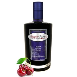 Balsamico Creme Kirsch 0,35L 3%Säure mit original Crema di Aceto Balsamico di Modena IGP