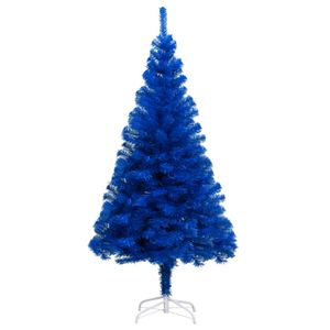 vidaXL Kš¹nstlicher Weihnachtsbaum mit St?nder Blau 150 cm PVC