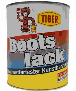 2x1 Kilogramm Tiger Bootslack Yachtlack Kunstharzlack Holz/Metal hochglänzend 2 Kg Farbwahl, Farbe:mittelgrau