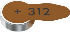 Baterie pro naslouchátka 312 6er