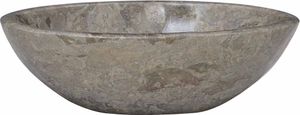 vidaXL Waschbecken Grau 53x40x15 cm Marmor