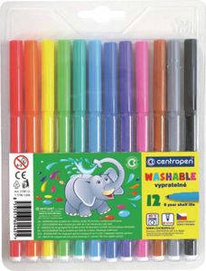 Popisovač Centropen 7790, vypratelný, sada 12 ks