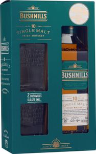 Bushmills Single Malt Irish Whiskey 40% 0,7L + GP inkl. 2 Gläser