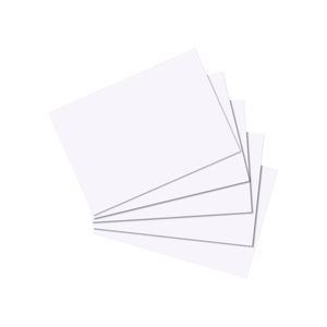 1000 Herlitz Karteikarten DIN A8 / blanko / Farbe: weiß