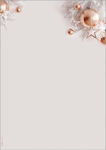 SIGEL DP429 Weihnachts-Motiv-Papier "Christmas in rose gold" - rosé-gold, silber, weiß - 90 g/m² - A4 - 100 Blatt SIGEL DP429 Weihnachts-Motiv-Papier "Christmas in rose gold" - rosé-gold, silber, weiß - 90 g/m² - A4 - 100 Blatt