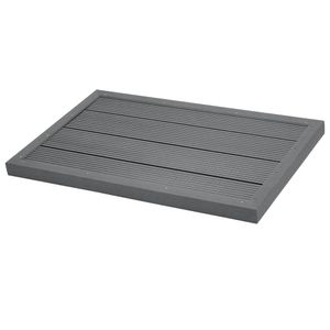 Zelsius Bodenplatte für Solardusche | 100,5 x 63 cm - Grau | Indoor & Outdoor