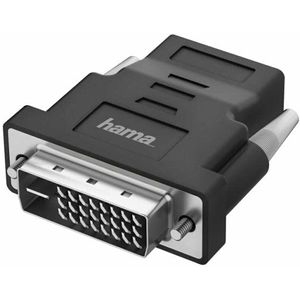 Hama DVI auf HDMI Adapter (Monitoradapter 4K Ultra HD, Kompaktadapter DVI Stecker - HDMI Kupplung, Video Adapter für PC, Notebook zum Anschluss an Monitor, TV, Beamer)