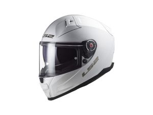 LS2 Vector II Solid Helm (White,S  (55/56))