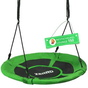 ZERRO Nestschaukel Outdoor & Indoor bis zu 150kg Höhenverstellbare Ø120cm Netzschaukel für Kinder und Erwachsene,Grün ZERRO Nestschaukel Outdoor & Indoor bis zu 150kg Höhenverstellbare Ø120cm Netzschaukel für Kinder und Erwachsene,Grün