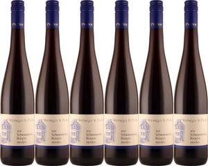 6x Schwarzriesling Rotwein trocken 2019 – Weingut Puder, Pfalz – Rotwein