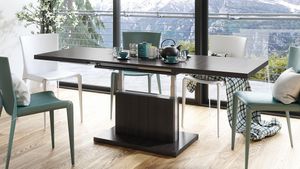 Aston Couchtisch ausziehbar höhenverstellbar 120-200cm in Walnuss Wenge modern vielseitig Wohnzimmertisch Esstisch Beistelltisch Sofatisch platzsparend hochwertig Wohnzimmer