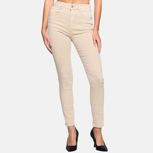 Elara Super High Waist Damen Hose Chunkyrayan EL12 Beige 42 (XL)