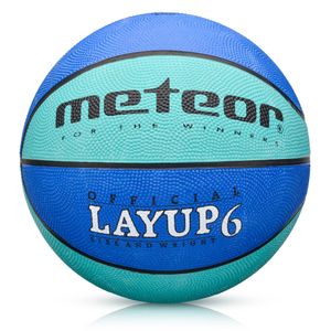 Basketball Ball Training Größe 6, Jugend ab 10 Jahren alt, Junioren, Damen 6 LAYUP#6 von Meteor