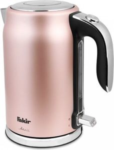 FAKIR Wasserkocher Adell Kabellos 1,7 Liter Edelstahlgehäuse 2200 Watt rose