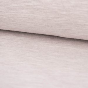 Baumwolljersey Melange Jersey einfarbig beige meliert 1,45m Breite
