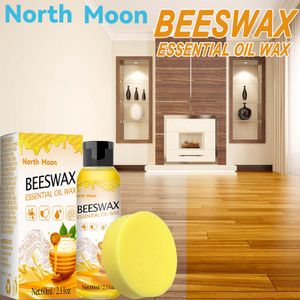 60ml Beewax Möbelpflege Bienenwachs Natürliche Holzpflege Holzpolitur Möbelpflegemittel mit Schwamm