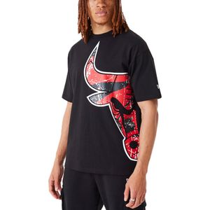 New Era Oversized Distressed Shirt - NBA Chicago Bulls - L