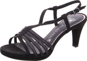 Marco Tozzi Damen Sandalen black Synthetik-Textil-kombiniert