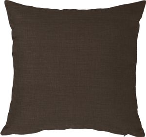 Kissenbezug 40x40 braun dunkel Kissenhülle Struktur Leinenoptik Deko Kissen