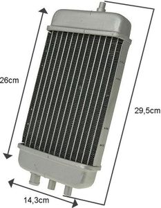 Kühler APRILIA RX SX DERBI Senda R GILERA SM RCR SMT 50ccm Schaltmopeds