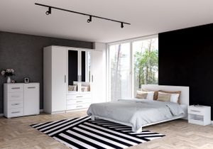 Schlafzimmer-Set in Weiß 5-teilig von Polini Home