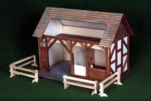 Walachia Modellbau-Set historischer Pferdestall
