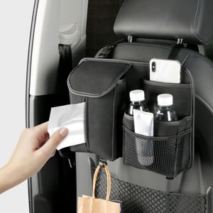 Rückenlehnenschutz für Autositz, Rücksitz Autositz Organizer, Wasserdichte Rücksitzschoner für Auto Sitzschoner (Schwarz)