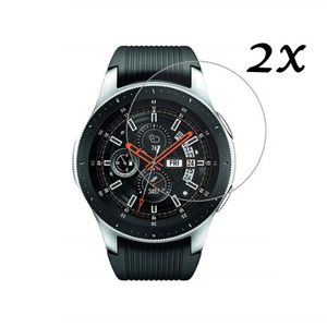 2x Samsung Galaxy Watch 46mm Display Schutzglas Folie Hart-Glas 9H