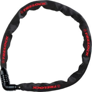 Trelock 8004394 Kettenschloss Kombi 110cm, Ø 4mm BC 115/110/4, ohne Halter, schwarz