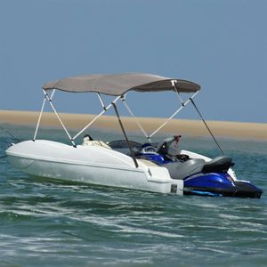 vidaXL 4-Bow Bimini-Top s bočnými panelmi 243x(185-198)x137 cm