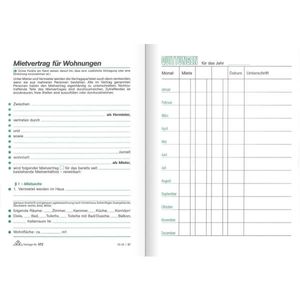 RNK Verlag 672 Mietbuch Wohnungsmietvertrag 32 Seiten Maße (BxH): 12 x 17 cm
