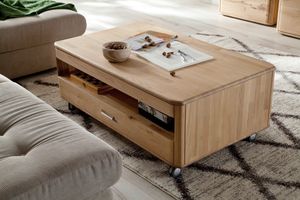 MCA furniture Couchtisch Ravello - Balkeneiche Bianco