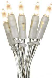 Best Season LED-Mini-Lichterkette, 20teilig warmwhite, transparentes Kabel, indoor, 421-12