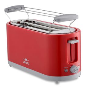 LENTZ 4-Scheiben Toaster Langschlitztoaster Rot 74276