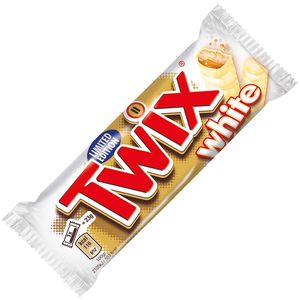 Twix White Crunchy sušenka s karamelem v bílé čokoládě 45g