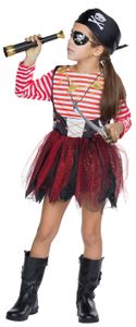 Pirate Girl Kleid Piratin, Groesse:140