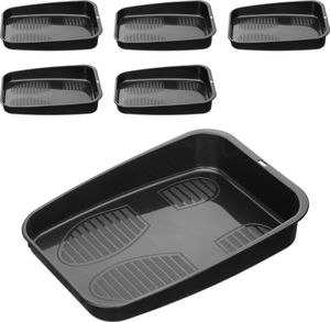 Navaris Schuhablage schuhabtropfschale Set - 6 x Set aus Kunststoff Schuhablagen für Schuhe - Schuhmatte Abtropfmatte - Schuhwanne schmal - Schuh